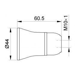 Grlo E-27 bakelitno viseće 108 Nopal