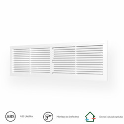 Ventilaciona žaluzina ERA 4513RP BELA 455X133 mm
