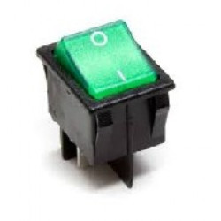 Prekidač kvarcne širi zeleni 4 kontakta sa tinjalicom