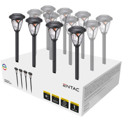 Baštenska lampa solarna 40cm IP44 plastična RGB