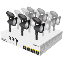 Baštenska lampa solarna 32cm IP44 plastika reflektor