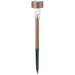 Baštenska lampa solarna 36cm IP44 nerđajuća braon