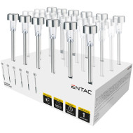 Baštenska lampa solarna 36cm IP44 čelična LED