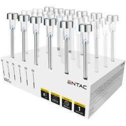 Baštenska lampa solarna 36cm IP44 čelična LED