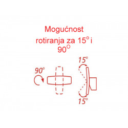 Grejalica kupatilska 2000W prohrom zglobna