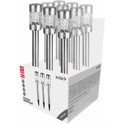 Baštenska lampa solarna 57cm Čelična LED sa mozik staklom