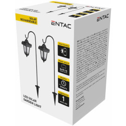 Baštenska lampa solarna 75cm IP44 Čelična Iron Stand