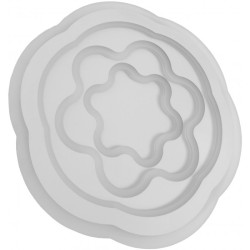 Led plafonjera Dekor Oyster Rosa 90W (45+45) sa RF daljinskim