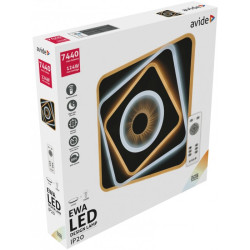 Led plafonjera Dekor Oyster Ewa 124W (62+62) sa RF daljinskim