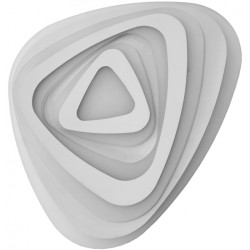 Led plafonjera Dekor Oyster Yvette 90W (45+45) sa RF daljinskim