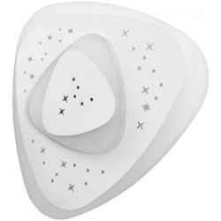 Zidna led plafonjera Dekor Oyster Yvette Mini 33W trobojna 3 ON/OFF