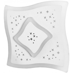 Zidna led plafonjera Dekor Oyster Bailey Mini 33W trobojna 3 ON/OFF