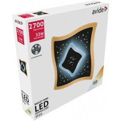 Zidna led plafonjera Dekor Oyster Bailey Mini 33W trobojna 3 ON/OFF