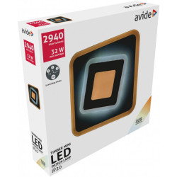 Zidna led plafonjera Dekor Oyster Timber Mini 33W trobojna 3 ON/OFF