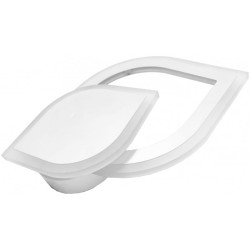 Zidna led plafonjera Dekor Oyster Levy Mini 24W trobojna 3 ON/OFF