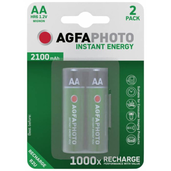 Instant Energy baterija zelena Punjiva 1.2V AA 2100mAh B2