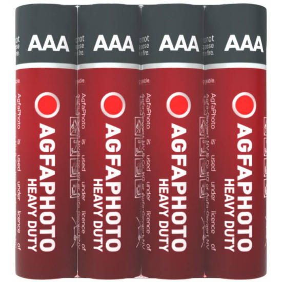 Heavy Duty baterija crvena AAA 1.5V S4 AgfaPhoto