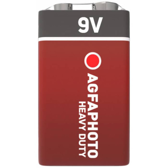 Heavy Duty baterija crvena 9V S1 AgfaPhoto