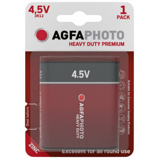 Heavy Duty baterija crvena 4.5V B1 AgfaPhoto