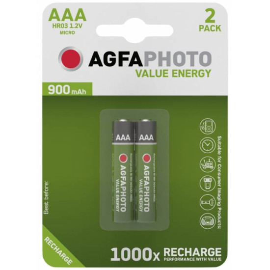 Value Energy baterija zelena Punjiva 1.2V AAA 900mAh B2