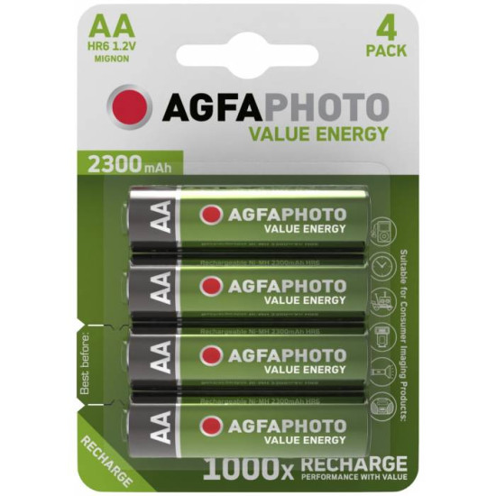 Value Energy baterija zelena Punjiva 1.2V AA 2300mAh B4