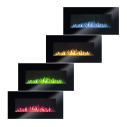 Električni nazidni kamin sa Wi-Fi kontrolom 2000W