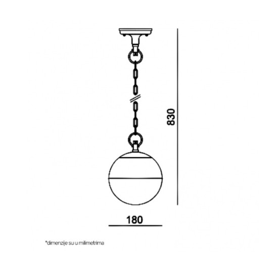 Viseca lampa 1xE27