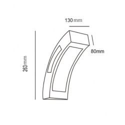 Zidna LED lampa 12W