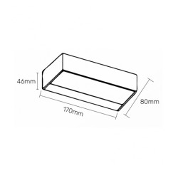 Zidna LED lampa 9.4W