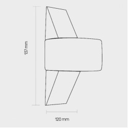 Zidna LED lampa 6W