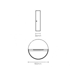 Zidna LED lampa 4.6W