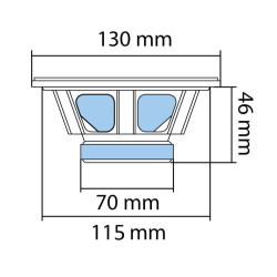 Auto zvučnici 130mm 2x50W