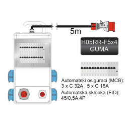 GRAÐEVINSKI ORMAN TIP 3 IP66 SA METALNIM NOSACEM 4X250+2X440V