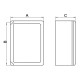 RAZVODNI ORMAN 25x35x15 (9X2) ABS TRANSPARENTNI SA NOSACEM ZA OSIGURAČE