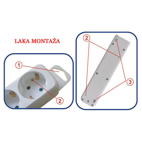 KUTIJA PRODUŽNA ČETVOROSTRUKA AL KB-RB-04L