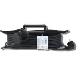 PRODUŽNI KABL JEDNOSTRUKI H05VV-F 3G1,5mm2 30m CRNA SA M
