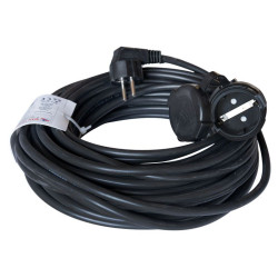 PRODUŽNI KABL JEDNOSTRUKI H05VV-F 3G1,5mm2 20m CRNA