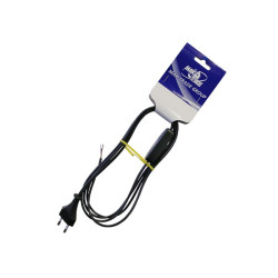 PRIKLJUČNI KABL 2M SA MEÐUGAJTANSKIM PREKIDAČEM CRNI