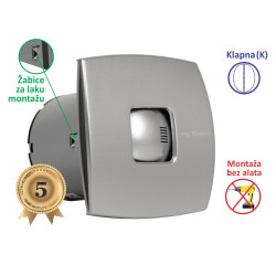 VENTILATOR KUPATILSKI MTG A120XS-K SILVER