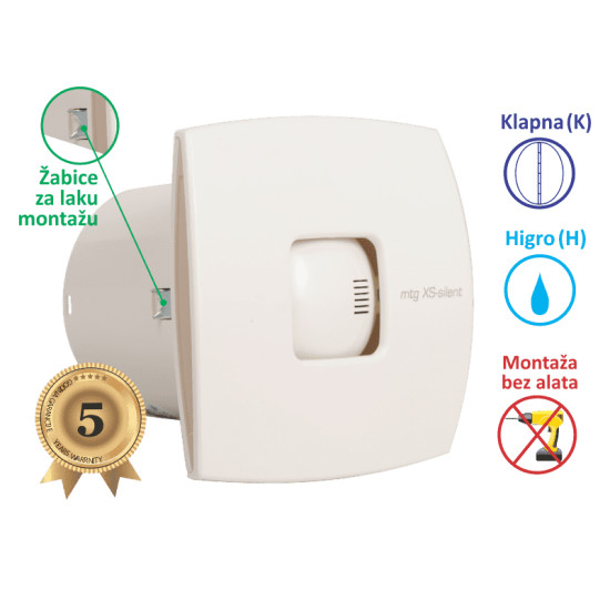 VENTILATOR KUPATILSKI MTG A120XS-H/FI 150
