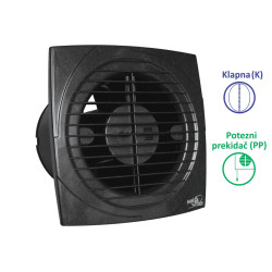 VENTILATOR KUPATILSKI MTG A120S-PPK ANTRACIT