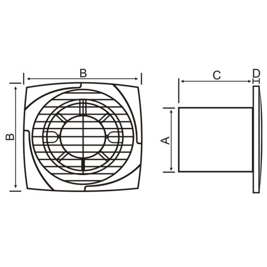 VENTILATOR KUPATILSKI MTG A120S