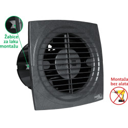 VENTILATOR KUPATILSKI MTG A120 ANTRACIT