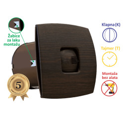 VENTILATOR KUPATILSKI MTG A100XS-T TAMNO DRVO