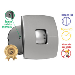 VENTILATOR KUPATILSKI MTG A100XS-T SILVER