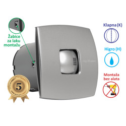 VENTILATOR KUPATILSKI MTG A100XS-H SILVER