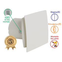 VENTILATOR KUPATILSKI MTG A100XM-PK BEŽ