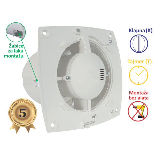 VENTILATOR KUPATILSKI MTG A100MX-T