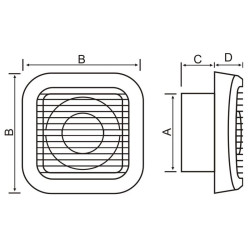 VENTILATOR KUPATILSKI MTG A100N-K