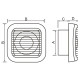 VENTILATOR KUPATILSKI MTG A100N ANTRACIT